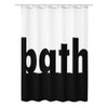 Kleine Wolke Shower Curtain Polyester Black White 180 x 200