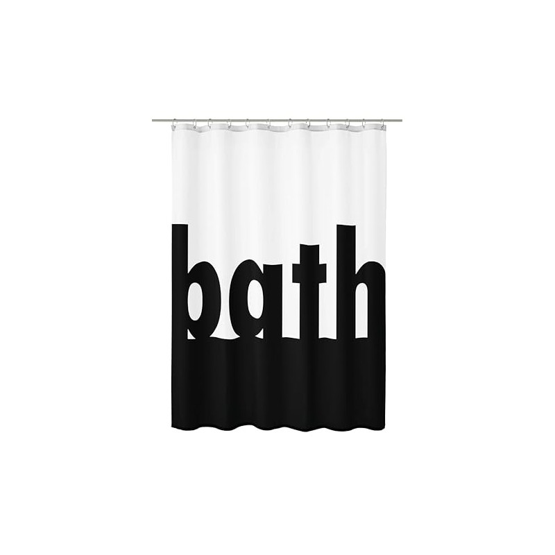 Kleine Wolke Shower Curtain Polyester Black White 180 x 200