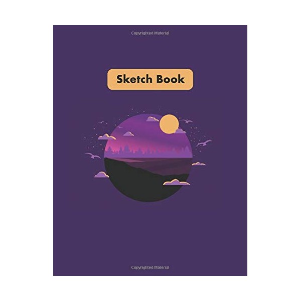 Sketch Book: Extra Large XL SketchBook Notebook with Blank Unlined