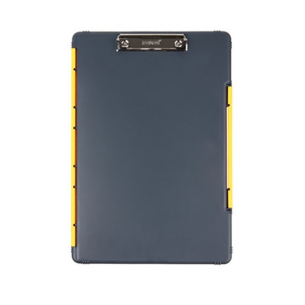 Dexas 3617-803 Legal Size Slim Case Storage Clipboard, Gray/Yellow