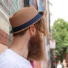 DASMARCA Bobby Tan Crushable & Packable Porkpie Summer Hat -