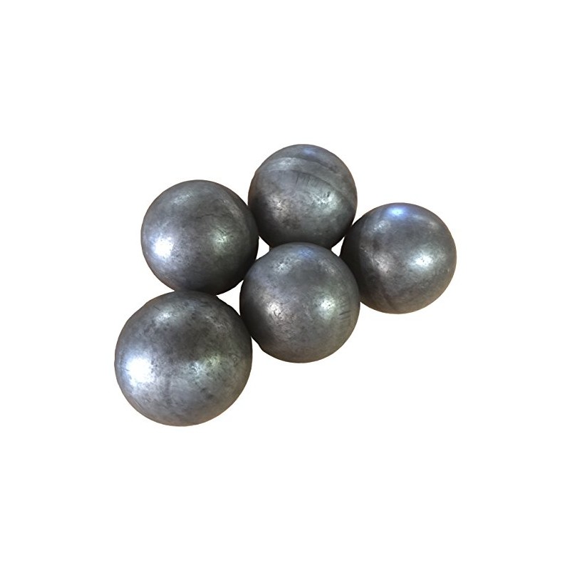 Hollow 3" steel ball weldable DIY project component (5-pack)