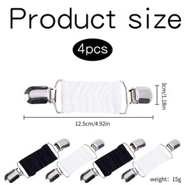 Pack of 4 RCA Clips, Clips for Clothing, Waist Knots, Waist Clip, Blouse Clip for Women, Adjustment Clip for Sweater, Cardigan Clip, Sinch Clip, Dresses Clip, Cinch Clips for Sweaters, Dresses, Shirts