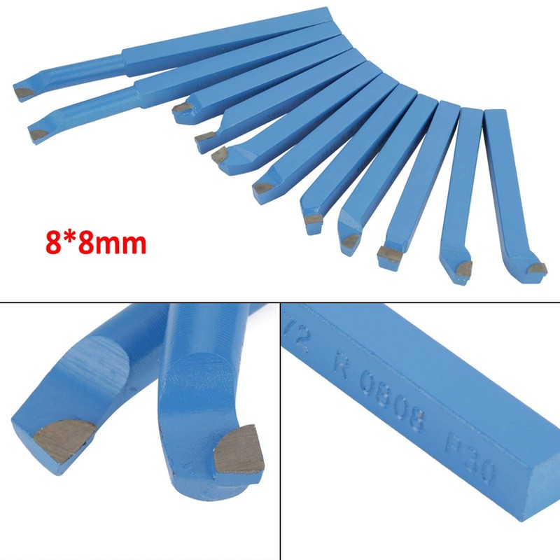 lyrlody Lathe Cutting Tools, 11Pcs 8 x 8mm Turning Insert