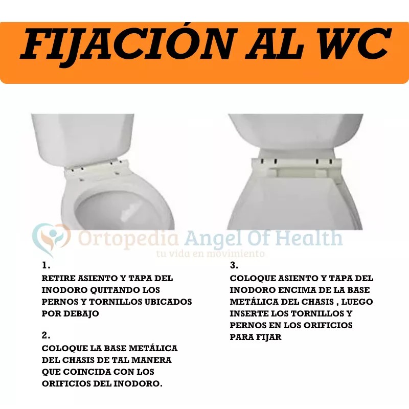 Ortopedia Angel Of Health Chasis De Seguridad Para Baño Wc