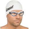 Cressi Thunder - Premium Swimming Goggles, White/Blue