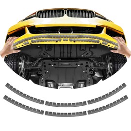 UOUSIYDSK Front Bumper Scrape Guard 6 Pack Car Universal Black Bumper Lips Scrape Guard Car Under Bumper or Anti-Scratch DIY Car Bumper Protector for Lowered Cars, Sport Cars and SUV