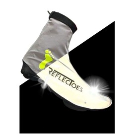 ReflecToes Full Reflective Winter Cycling Shoe Covers for Cycling - for Narrow Road Cycling Shoes - Version 2 - Waterproof, Windproof Overshoes, Rear Zipper - for Men & Women