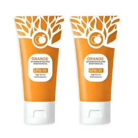 C Gel Exfoliante E Iluminador Con Enzimas De Naranja, //.