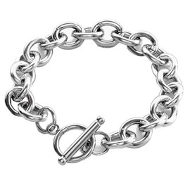 Avance Chain Bracelet, Silver, Women's, Men's, Unisex, Simple, Popular, Silver