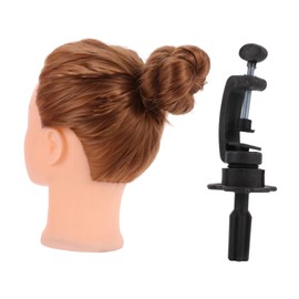 Mikinona Mannequin Hairdressing Training Doll with Stand Cosmetology Model for Boys and Girls Students for Hairstyle Practice Imagination Development Easy Care