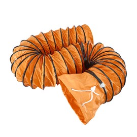 16FT Flexible Duct Hose PVC Flame Retardant Duct Hosing with S Hook & Steel Support for 12IN Utility Blower Exhaust Fan