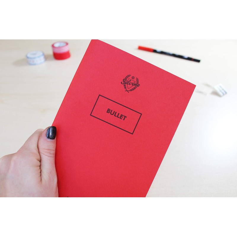 Silvine Originals Bullet Notebook. 52 Pages Printed 5mm Dot Grid.