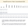 600pcs Small Screws Nuts Assortment Kit Repair Tool Nut &
