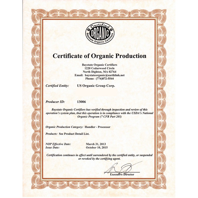 US Organic 100% Pure Frankincense Essential Oil, USDA Certified Organic,