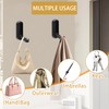 2Pcs Folding Coat Hooks for Hanging, Collapsible Towel Hooks for