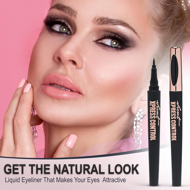 Secret Xpress Control Lápiz Delineador De Ojos Líquido Negro Resistente