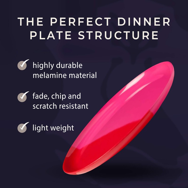 Melamine Dinner Plates | Durable Unbreakable Melamine Plate | Shatter-Proof