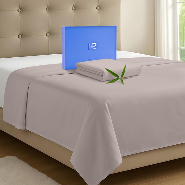 Kickoff Viscose Bamboo Flat Sheet Only, Twin Size, 100% Organic