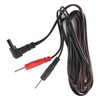 Enwye 2 Pcs Tens Electrode Wires Jack Plu-g Pin Connector,Electrode