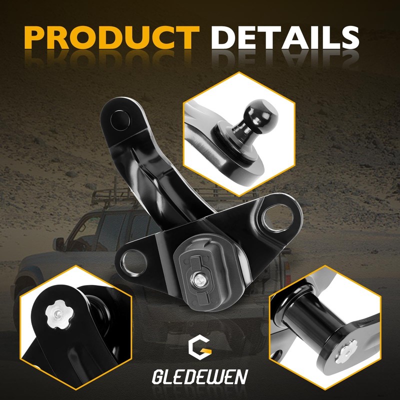 Gledewen 66102-0C021 Tailgate Left Hinge Sub-Assembly Driver Side Compatible with