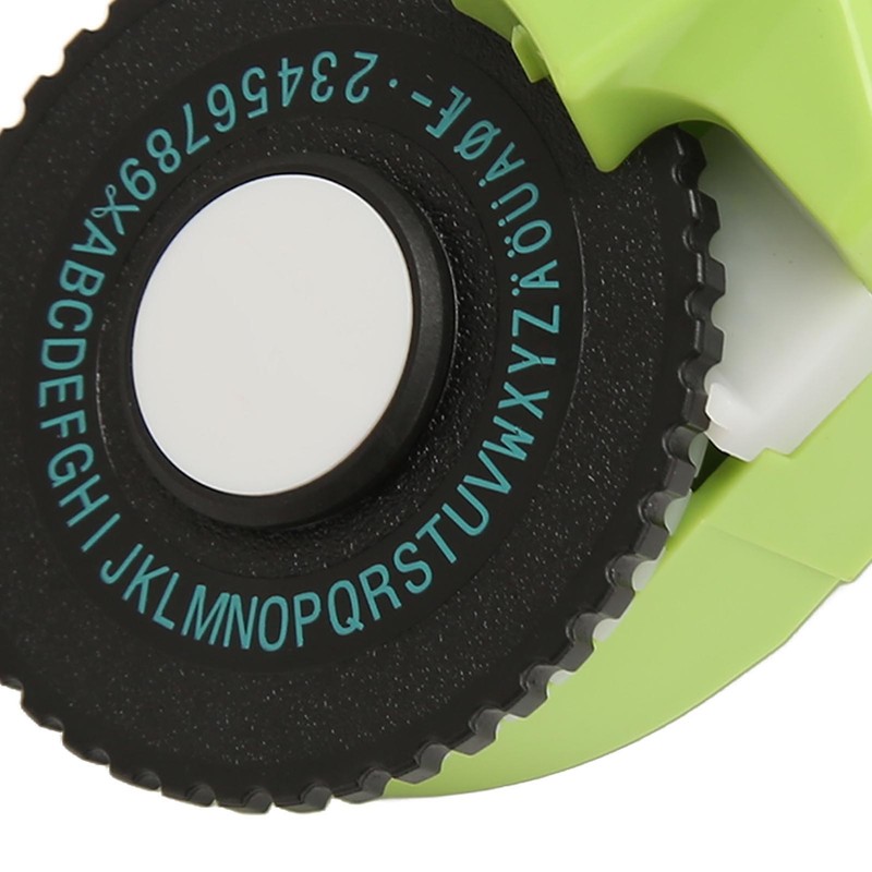 Embossing Label Maker Green Easy Operation Ergonomic Design Portable Label