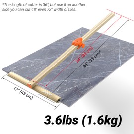 youkzuan Portable Tile Cutter Hand Tool with Ergonomic Handle Accurate Tile Cutting, Tungsten Carbide Scoring Wheel, Effortlessly Achieve Professional Cuts, Suitable for Home Renovation and DIY