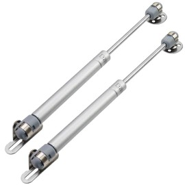 Wealrit 2 Pcs Silver 120 N/ 26.45 LB Gas Struts for Cabinet Lid Supports Hydraulic Hinges 11 Inch Length Soft Open Gas Shocks Spring
