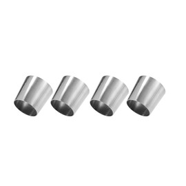 X AUTOHAUX Car Mandrel Exhaust Bend Elbow Pipe 304 Stainless Steel Concentric Reducer 2.5" OD to 3" OD 4pcs