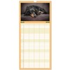 Familienplaner 2026 - Total gechillte Hunde mit 5 Spalten (Wandkalender,
