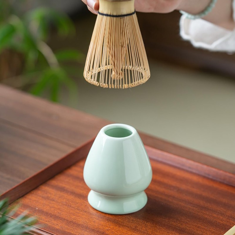 Mumoo Bear 4-Piece Handcrafted Bamboo Japanese Matcha Whisk Set -