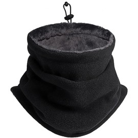 PVFZXS Tube Scarf, Multifunctional Scarf, Winter, Scarf, Men and Women, Winter Neckerchief, Neck Warmer, Face Scarf, Warm Neck Warmer, Sport, Motorcycle, Bicycle, Unisex (Black), black