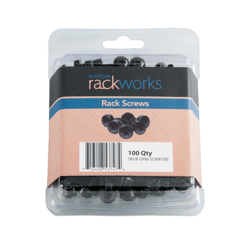 Gator GRW-SCRW100 Rack Screws 100-Pack