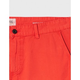 camel active Men's Pure Cotton Cargo Shorts, red