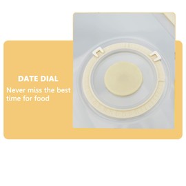 LAMIVEENLA Sliced Cheese Container with Date Recorder Airtight - Block Cheese Container for Fridge Cheese Keeper Cream Block Shredded Cheese Storage Box Saver 1800ml