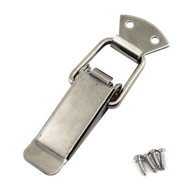 (4 Pieces) Stainless Steel Spring Loaded Latch Clamp Clips for Tool Box,Cases