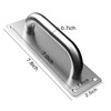 Stainless Steel Door Pull Handle Plate Commercial Door Handle, Door