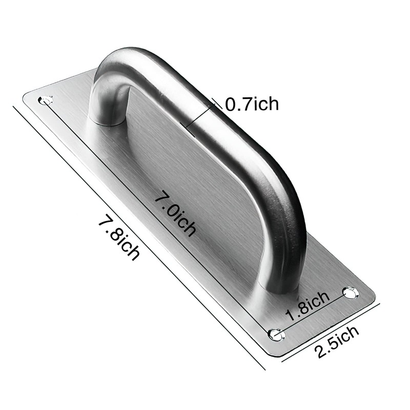 Stainless Steel Door Pull Handle Plate Commercial Door Handle, Door