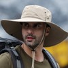 Bucket Hat Wide Brim UPF50+ Breathable Water Repellent with Adjustable