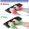BOOMIBOO Clear Acrylic Tilted Computer Keyboard Holder for Ergonomic Typing,