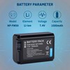 2 Pack NP-FW50 Battery for Sony Alpha A5000 A5100 A6000