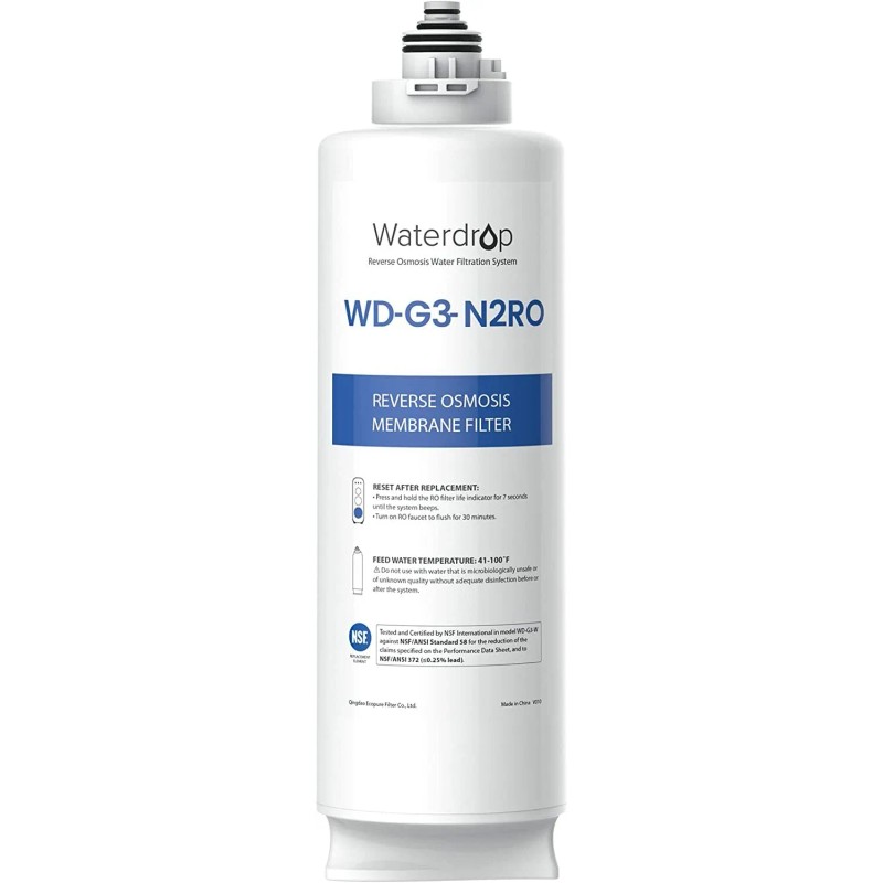 Waterdrop WD-G3-N2RO Filter, Replacement for WD-G3-W Reverse Osmosis System