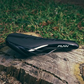 Funn Adlib HD Mountain Bike Saddle with Durable and Light CrMo Rails, Comfortable and Stable Bicycle Saddle, Vinyl Leather Covered Bicycle Saddle For MTB, BMX and Road Bike (Black)