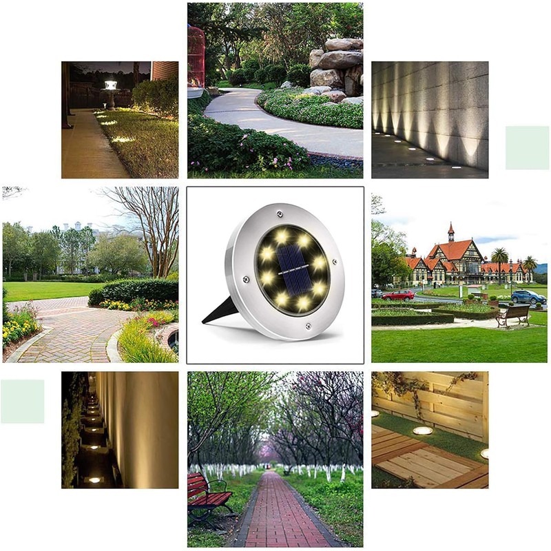 INCX Solar Lights Outdoor Waterproof,12 Pack Solar Lights for Outside,