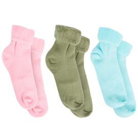 Sock Stack Pack Of 3 Thermal Bed Socks for Women Cosy Feet Extra Warm Super Soft Comfortable Fluffy Slipper Ladies Sock 4-7