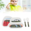 Children Tableware Set Cartoon Printed Unbreakable Divided Plate Toddler Eating