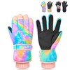 PAMAID Kids Gloves Winter Snow Gloves Waterproof Ski Gloves for