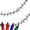 Mini Christmas Light Garland Set - Multi-Color - 18' Green