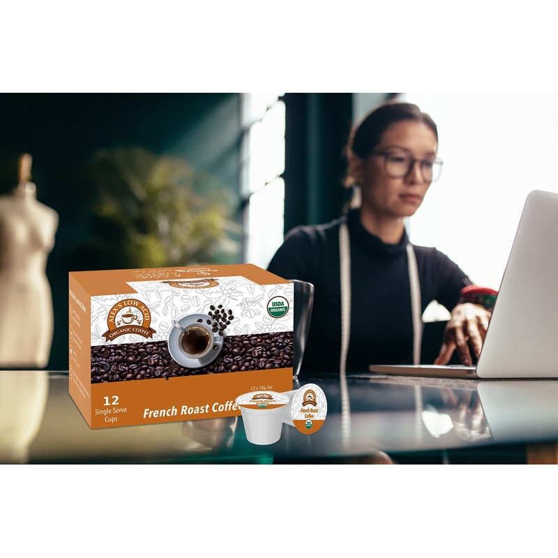 Alex's Low Acid Organic Coffee Caffeine Fiend Single-Serve Pods Variety