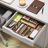 Kiasthome Acacia Wood Kitchen Silverware Drawer Organizer, Expandable Utensil Cutlery